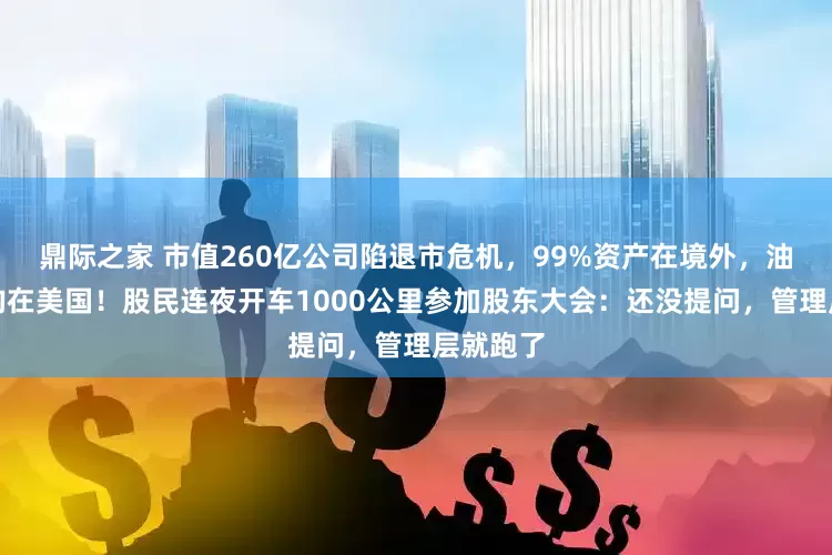 鼎际之家 市值260亿公司陷退市危机，99%资产在境外，油气资产均在美国！股民连夜开车1000公里参加股东大会：还没提问，管理层就跑了
